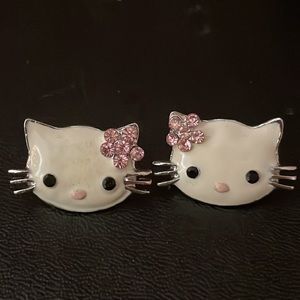 🟡 CUTE KITTY EARRINGS NWOT